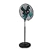 MU Home Soggiorno Camera da Letto Ventilatore Elettrico Industriale Piedistallo da Pavimento 20 Pollici / 4 Lame/Silenzioso Controllo Meccanico a Rotazione Applicabile al Ristorante per Uso domesti