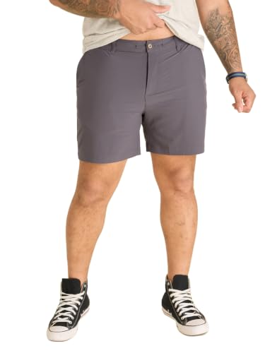 Image of Chubbies Everywear Men's Shorts - Mens Shorts Casual 6in Inseam, Elastic Waist, Water-Resistant, Zipper Pocket