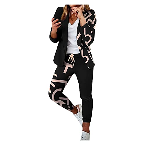 Veste à deux boutons et pantalon costume d'affaires femme ensemble deux pièces