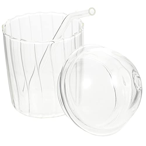 TOGEVAL 3 conjuntos de vidro com tampa garrafa de água de vidro jarro de vidro com tampa jarra de ág