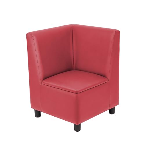 Image of FDP Kid Comfort Collective Modular Corner Armless Chair - Red