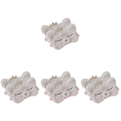 Masque pour les yeux enfant en peluche FOMIYES couronne douce pour nuit 8 pièces