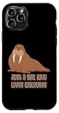 custodia per iphone 11 pro just a girl who loves walruses