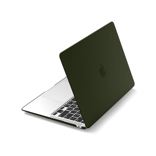 Image of DailyObjects Olive Frosted Hardshell Protective Case for MacBook Air 15 /15.3 inch|Release M4 A3241 M3 A3114 M2 A2941|Sleek Design Light Weight|Impact Resistant|Ventilated Bottom