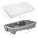 Kisangel 4-inch Paint Tray Set with 1 Plastic Gray Tray and 2 Disposable Liners for Indoor and Outdoor Painting Reusable Painting Tools for Home Improvement