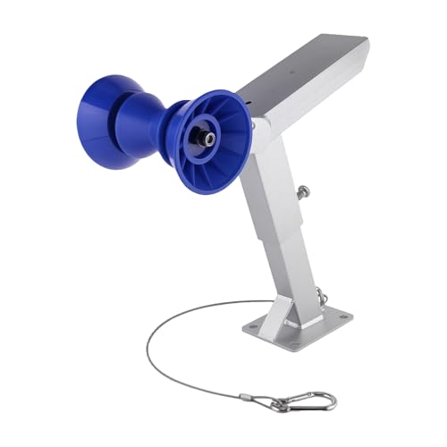Boat Trailer Winch Stand with 5 Inch Polyurethane Roller Galvanized Surface Adjustable Height Winch Post Compatible with 3 x 4 Inch Trailer Frame for Marine Boats