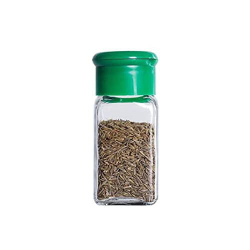 Barattoli trasparenti per spezie e condimenti, 10 pezzi, adatti per la cucina, capacità: 80 ml, misura singola: 4,1 x 9,3 cm.