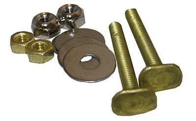 Lasco 04-3637 Toilet Closet Bolt Set, Code Brass, .25 x 2.25 In. - Quantity 6