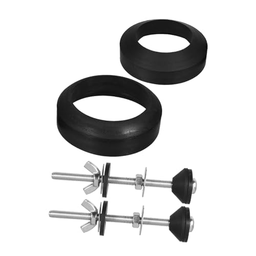 ELAYARD トイレタンク部品交換用な延長ボルトキット 密封リング付き漏れ防止トイレ水箱ネジ 簡単取付け耐久性抜群の便器補修パーツ