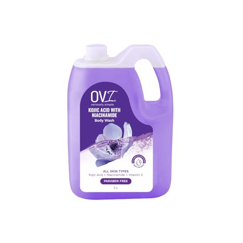 Image of OVI Kojic Acid & Niacinamide Body Wash - 5l Refill Can | Skin Brightening Shower Gel with Vitamin E | Hydrating, Paraben Free | For Men & Women | All Skin Types