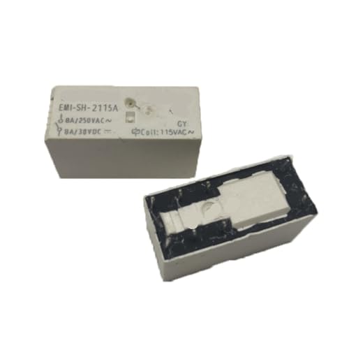 Relais 115 V CA EMISH2115A bipolaire 8 broches pour automatisme et armoire électrique