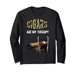 cigars are my therapy shirt - cigars t shirts da uomo maglia a manica