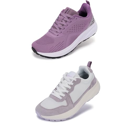 BRONAX Womens Wide Toe Box Shoes Purple Size 9.5w