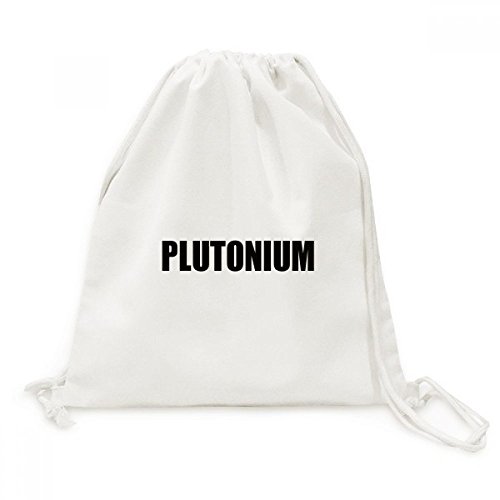 Sac à cordon Plutonium Nom de l'élément en toile durable au motif original