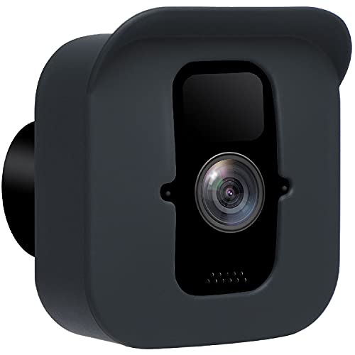 Meffort Inc Silicone Skin Case Cover with Sun Glare UV & Weather Protection Camouflage Disguise Covers Compatible with Blink Outdoor Camera (3rd Gen) - Black (1 Pack)