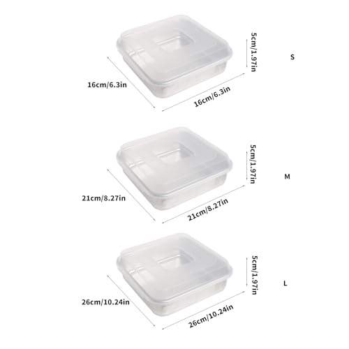 Moule de cuisson en acier inoxydable PANGBOER plat multifonction carré - 6