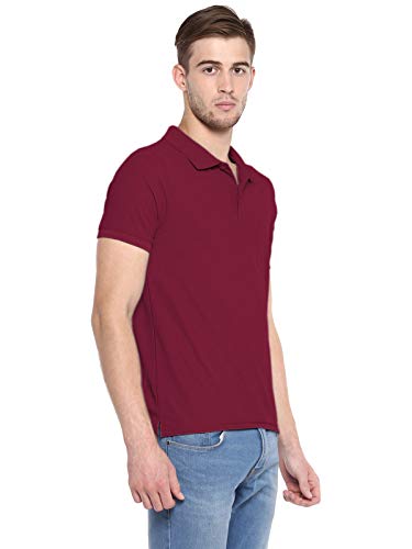 Image of Men's Polo T-Shirt (Maroon-SU404-XL)