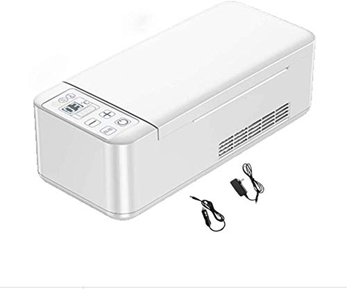 Insulinkühler Tragbarer Reisemedizin-Gefrierschrank Insulin-Kühlschrank für Reise-LCD-Display Mini-Kühlschrankgehäuse Diabetiker-Box Auf 10 ° C