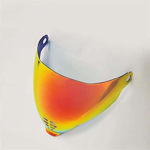 Replacement Helmet Visor For ICON Airflite IC-06 – UV Protection, Windproof, Universal Size, Revo Deep Red