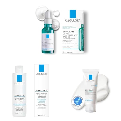 La Roche-Posay(ラロッシュポゼ) 【セット買い】ラ ロッシュ ポゼ 美容液 エファクラ ピールケア セラム 緑のピールケア 医薬部外品 にきび肌用 薬用 保湿 化粧水 モイスチャーバランスローション 乳液 クリーム H イソバイオーム 敏感肌