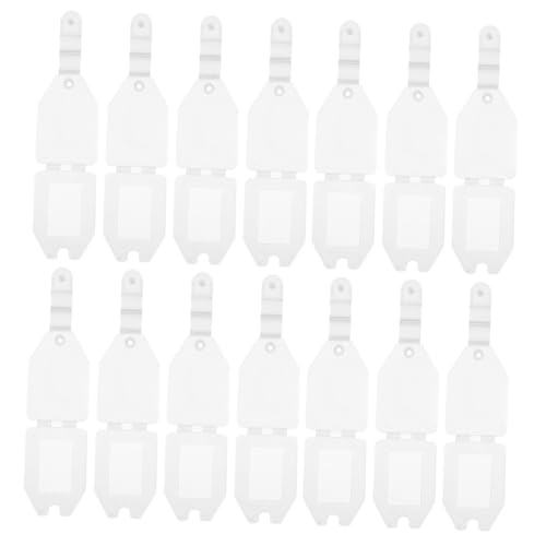 HOMSFOU 20個入りプラス 製 タグ イホルダー 耐久性素材使用 スーパー向けラ