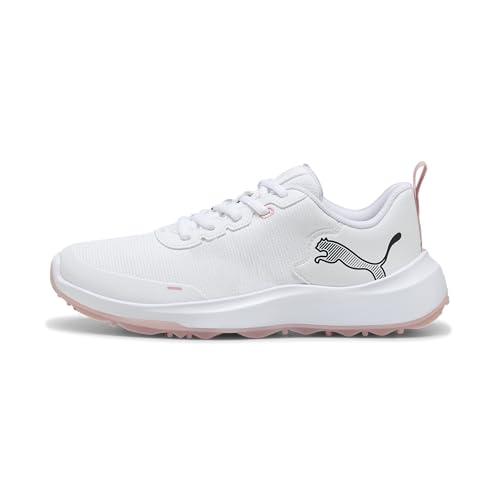 PUMA GRUVE Sport Junior Golf Shoes PUMA White-Rosy Outlook-Jasmine Flower 5