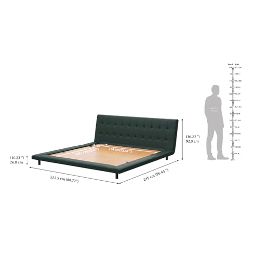 Image of Wakefit Somora King Size Non Storage Upholstered Bed
