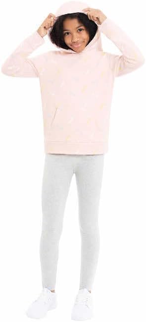 PUMA Youth Girl French Terry Hoodie with Kangaroo Pocket