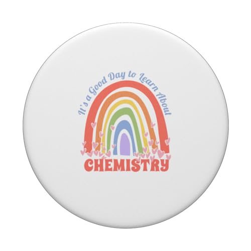 Chemistry Teacher PopSockets Swappable PopGrip, Black - Image 3