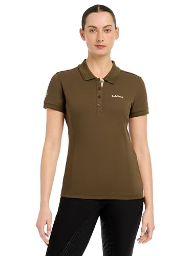 LeMieux - LeMieux Classique Womens Polo Shirt - Quick Drying Cotton Blend - Slim Cut Longer Length - Alpine - UK10
