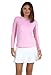 IBKUL Athleisure Wear Sun Protective UPF 50+ Icefil Cooling-Long Sleeve Crew Neck with Mesh-83000 Candy Pink/Solid/M