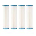 Original Watts Pack of 4 Filter (WPC0.35-975) 9.75"X2.75" 0.35 Micron Pleated Sediment Filters - Compatible to Watts Water Quality FM-0.35-975