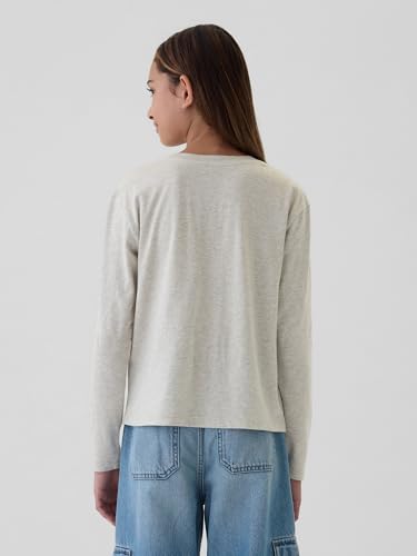 Image of Gap Girls Long Sleeve Logo Tee T-Shirt