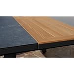 ALEOS Trinidad Gartengarnitur Aluminium Teak Anthrazit