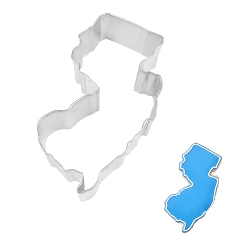 R&M New Jersey State Cookie Cutter in Durable, Economical, Tinplated Steel