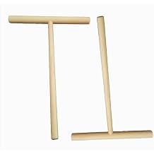 2 Pcs Wooden Crepe Maker Pancake Batter Spreader Stick Kitchen Cooking Utensils Tools for Restaurant Canteen Specially Supplies Practical Treatment Crepe Makers Specialty Appliances