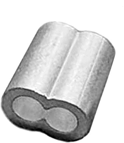 3/16? Aluminum Cable Crimps - Cable Sleeves Cable Crimp Wire Crimps Aluminum Crimping Loop Sleeve Wire Rope Crimp Sleeve Aluminum Wire Rope Crimp Loop Sleeve (100)