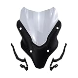Windscreen Windshield Motorcycle Wind Deflector Stable Replacement for MT07 2021-2022 Adjustable Clip On Windscreen