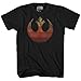 Rebel Alliance Rebellion T-Shirt for Men Adult Graphic Tshirt Men's Halloween Tee Gift Merch Women Apparel Clothes Novelty Vintage Retro Gradient Luke Rey Leia Chewbacca Finn (Black, Large)