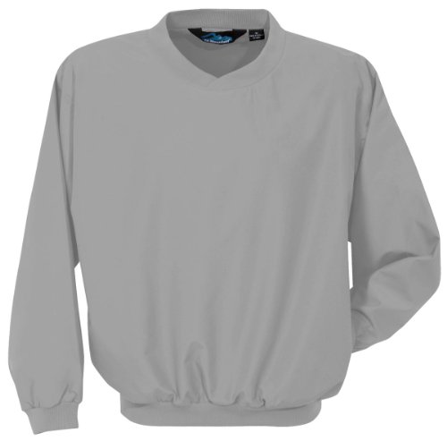 Tri-mountain Microfiber windshirt with nylon lining. 2500 - GRAY_L