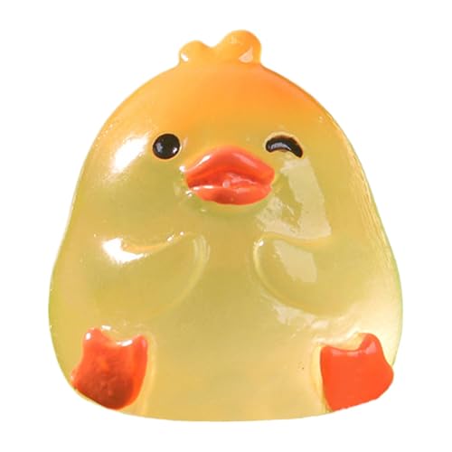 Small Resin Ducks - Resin Garden Accessories Ducks Crafts Ornament - Little Ducks Resin - Tiny Resin Ducks - Clear Animal Crafts Ornament - Desktop Ducks Ornaments for Bookshelf - Tiny Resin Ducks