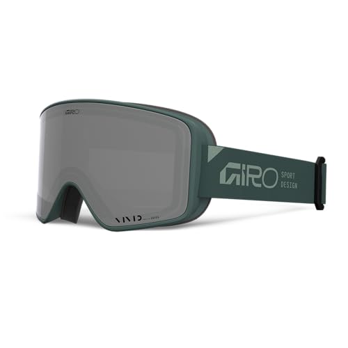 Image of Giro Method Ski Goggles - Snowboard Goggles for Men, Women, Youth - Peacock Teal Stacked - Vivid Onyx & Vivid Infrared