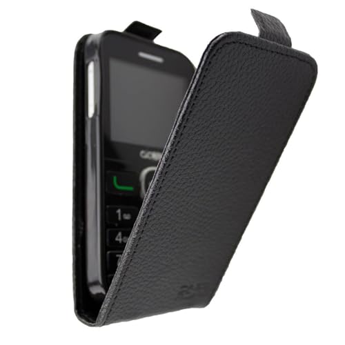 caseroxx Funda Flip Cover Alcatel 2008G (Flip Cover en Negro)
