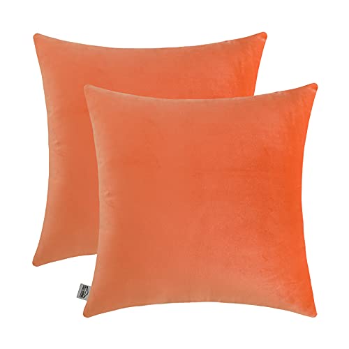 Decorative Peach Pink Velvet Pillow Covers