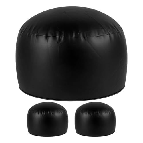 Ipetboom Moldeador de Gorra Inflable de Pvc 3 Piezas, Soporte Interior para Sombreros Reutilizable, Portátil y Ligero, Exhibidor de Gorras para Hogar, Tienda y Eventos al Aire Libre, Color