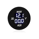 Riloer Voltmeter, Amperemeter, Amperemeter, Amperemeter, Amperemeter, Voltmeter, Voltmeter-Messgerät für Auto, Motorrad, DC 12–24 V