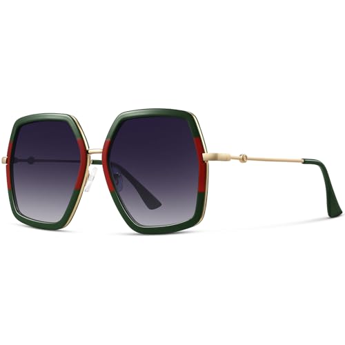 WOWSUN Oversized Big Fashion Sunglasses for Women Irregular Large Shades UV Protection