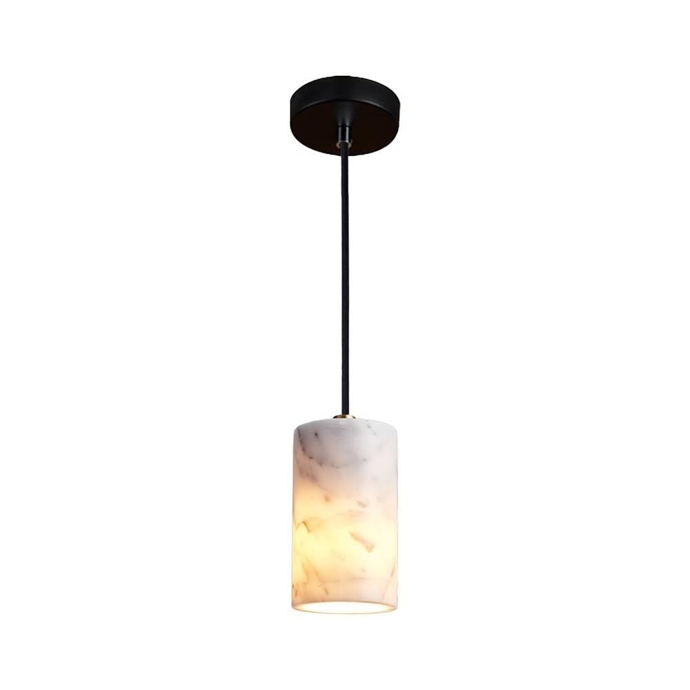 Lustre cylindrique en pierre pour libérer de l'espace de chevet - 8