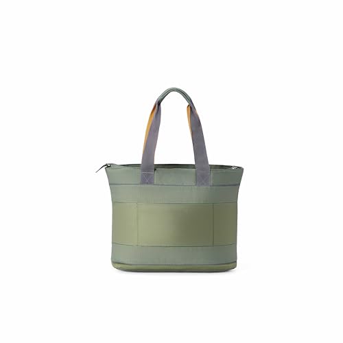Image of American Tourister Urban Biz Womena€s Office Tote Bag | 14 Inch Laptop Compartment | Smart Sleeve | Office & Work Tote |Green
