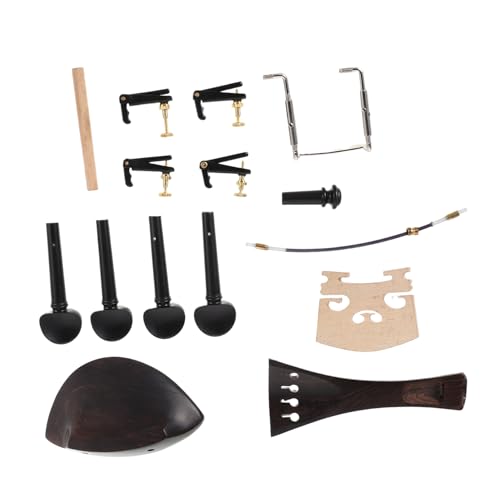 Mikinona 1 セット バイオリンのアクセサリー フィドルパーツ バイオリンのチューニングペグ ウッドクラフトバイオリンパーツ バイオリンの顎当て バイオリンの修理部品 楽器交換部品 木材